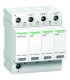 Descargador de sobretensiones DPS Modular 3P+N 350V 40kA Señalización Remota Ref. A9L40601 Gama Acti9 iPRD-DC SCHNEIDER ELECTRIC