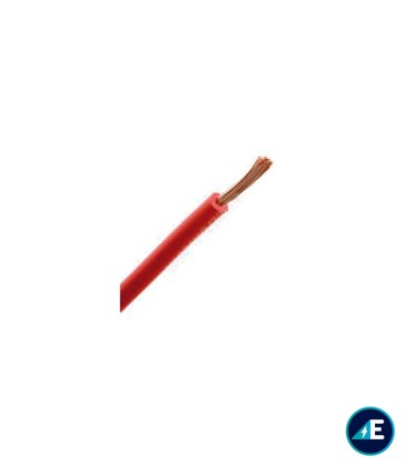 CABLE FLEXIBLE NORMAL ROJO H05V-K0,5RJ CPR Sección 0,5mm²