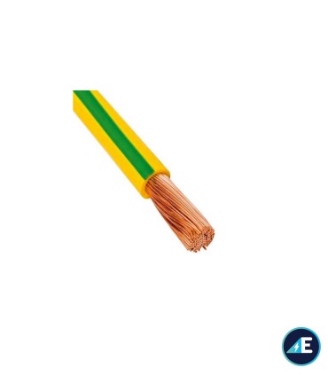 CABLE FLEXIBLE NORMAL AMARILLO/VERDE H05V-K0,75AV CPR Sección 0,75 mm²