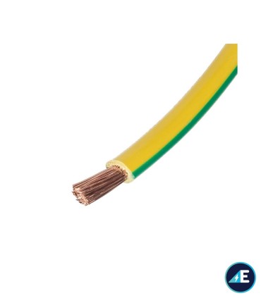 CABLE FLEXIBLE NORMAL AMARILLO/VERDE H07V-K4AV CPR Sección 4 mm²