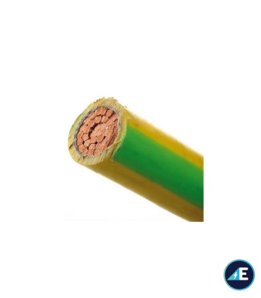 CABLE FLEXIBLE NORMAL AMARILLO/VERDE H07V-K6AV CPR Sección 6 mm²