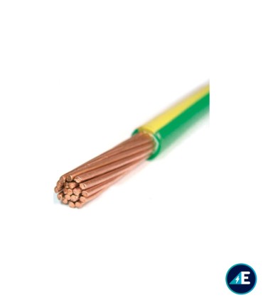 CABLE FLEXIBLE NORMAL AMARILLO/VERDE H07V-K25AV CPR Sección 25 mm²