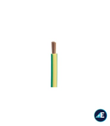 CABLE LIBRE DE HALÓGENOS AMARILLO/VERDE H05Z1-K0,75AV CPR Sección 0,75 mm²