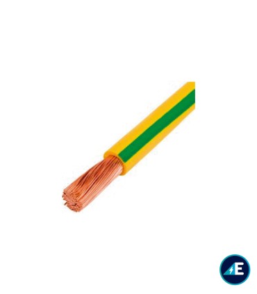 CABLE LIBRE DE HALÓGENOS AMARILLO/VERDE H07Z1K25AV CPR Sección 25 mm²