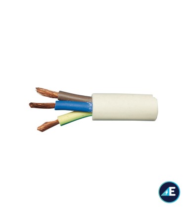 MANGUERA BLANCA FLEXIBLE H05VV-F3G2,5 CPR Sección 3G2,5 mm²