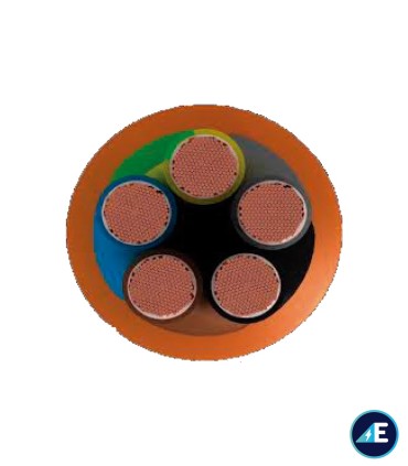 CABLE RESISTENTE AL FUEGO LIBRE DE HALÓGENOS RZ1KAS+5G6 CPR Sección 5G6mm²