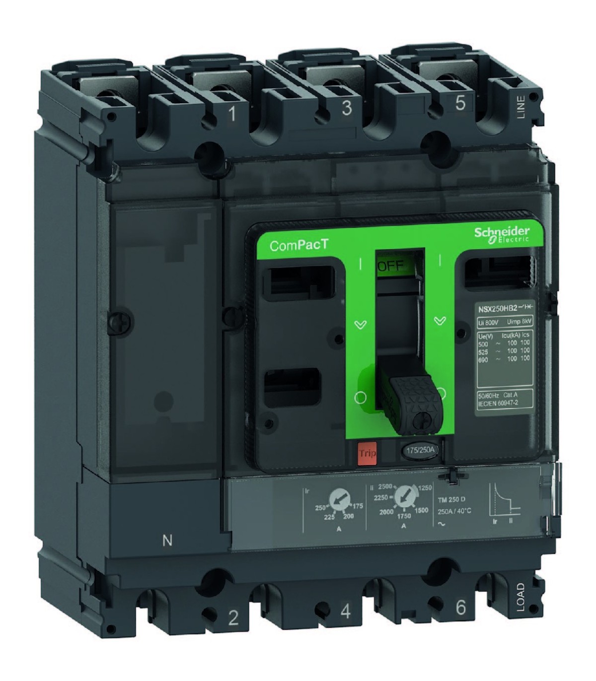 INTERR.AUTOM. CAJA MOLDEADA NSX100F TM100D 4P/4R