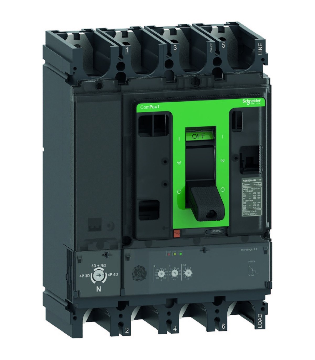 INTERR.AUTOM. CAJA MOLDEADA NSX400N 400A 4P/4R 2.3