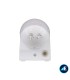 SENSOR DE MOVIMIENTO 180º SUPERFICIE PARED BLANCO 200W (LED) - 1200W (INCANDESCENCIA), Ref. AYE18006