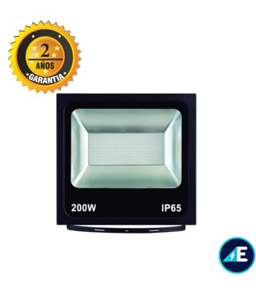 PROYECTOR LED EXTERIOR 200W Chip SMD 85-265V 6000K 18000LM 120º IP65 NEGRO, Ref. AYE5620031CW