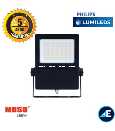 PROYECTOR LED SÉNECA 200W Chip PHILIPS MosoDriver 90-305V 5700K Garantía 5 años 29000LM 120º IP65 GRIS LUMILEDS Ref.AYE5620002CW