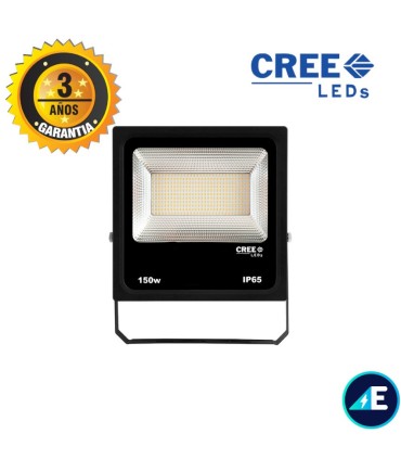PROYECTOR LED ALTA LUMINOSIDAD 150W Driver Cree 170-260V 3000K Garantia 3 años 19500LM IP65 NEGRO, Ref. AYE5615001WW