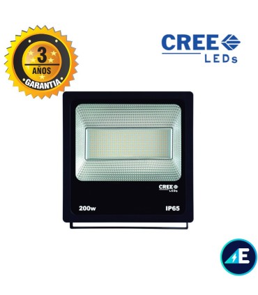 PROYECTOR LED ALTA LUMINOSIDAD 200W Driver Cree 170-260V 6000K Garantia 3 años 27000LM IP65 NEGRO, Ref. AYE5620001CW
