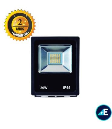 PROYECTOR LED 20W 12-24V CC 1900LM 6000K 120º IP65 NEGRO,Ref. AYE5620112CW