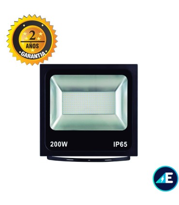 PROYECTOR LED 200W 12-24V CC 19000LM 6000K 120º IP65 NEGRO ANTICORROSIVO, Ref. AYE56200112CW