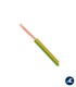 ROLLO DE 300 METROS DE CABLE FLEXIBLE NORMAL AMARILLO/VERDE H05V-K0,5AV CPR Sección 0,5mm²
