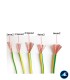 ROLLO DE 200 METROS DE CABLE FLEXIBLE NORMAL AMARILLO/VERDE H07V-K2,5AV CPR Sección 2,5 mm²