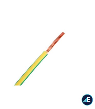 ROLLO DE 200 METROS DE CABLE LIBRE DE HALÓGENOS AMARILLO/VERDE H07Z1K1,5AV CPR Sección 1,5 mm²