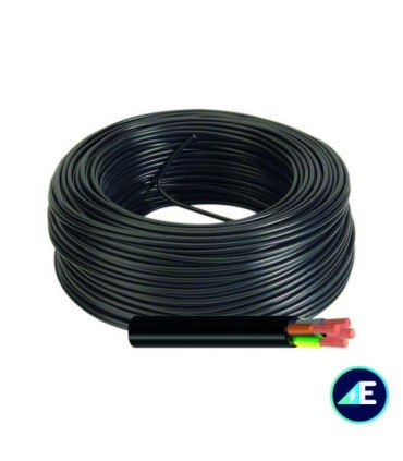 ROLLO DE 100 METROS DE MANGUERA NEGRA VV-K10G1,5 CPR 0,6/1kV Sección 10G1,5 mm²