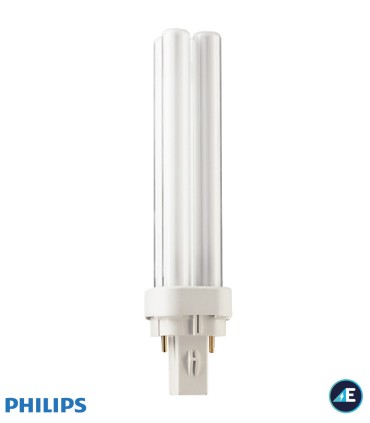 LÁMPARA FLUORESCENTE COMPACTA 2 PINES 26W 4000K 1800LM, Ref. PLC2684C PHILIPS PL-C