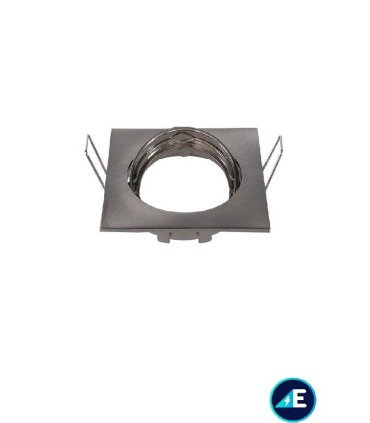 ARO OSCILANTE EMPOTRABLE CUADRADO ALUMINIO 50mm NÍQUEL Ref. AYE310NK