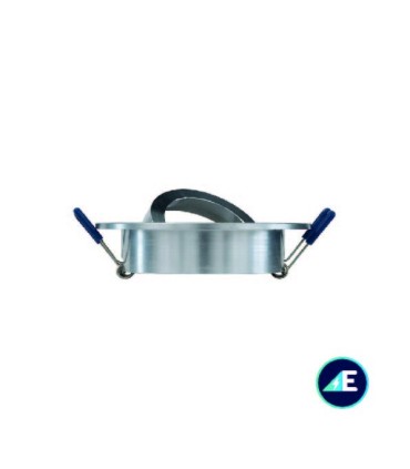 ARO OSCILANTE EMPOTRABLE REDONDO RAYADO ALUMINIO 50mm ALUMINIO Ref. AYE325AL