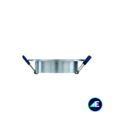 ARO OSCILANTE EMPOTRABLE REDONDO RAYADO ALUMINIO 50mm ALUMINIO Ref. AYE325AL