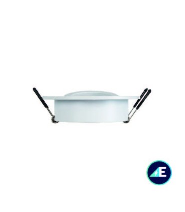 ARO OSCILANTE EMPOTRABLE REDONDO RAYADO ALUMINIO 50mm BLANCO Ref. AYE325BL