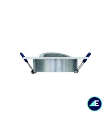 ARO OSCILANTE EMPOTRABLE CUADRADO RAYADO ALUMINIO 50mm ALUMINIO Ref. AYE326AL