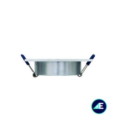 ARO OSCILANTE EMPOTRABLE CUADRADO RAYADO ALUMINIO 50mm ALUMINIO Ref. AYE326AL