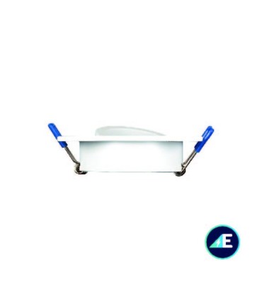 ARO OSCILANTE EMPOTRABLE CUADRADO RAYADO ALUMINIO 50mm BLANCO Ref. AYE326BL