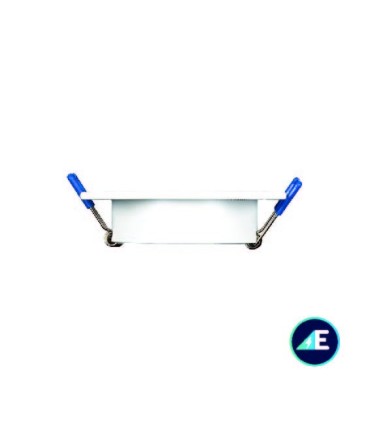 ARO OSCILANTE EMPOTRABLE CUADRADO RAYADO ALUMINIO 50mm BLANCO Ref. AYE326BL