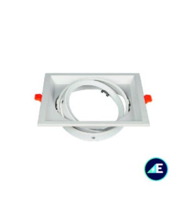 EMPOTRABLE OSCILANTE CARDAN 1XAR111 ALUMINIO BLANCO Ref. AYE331BL