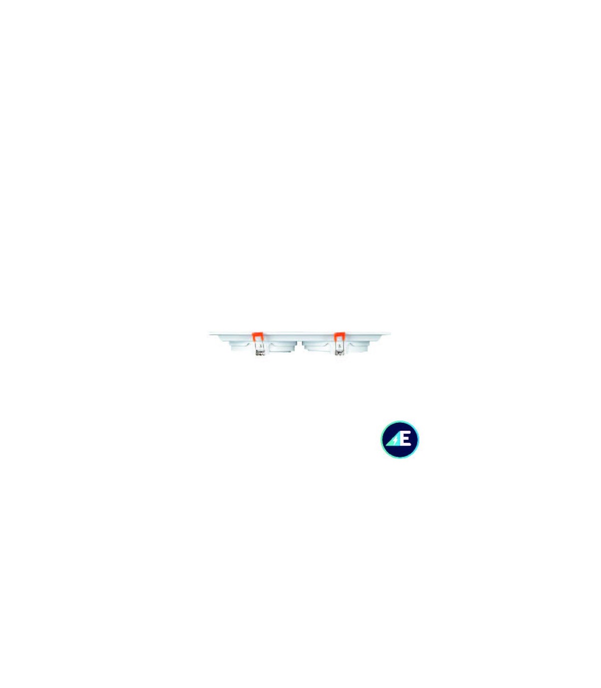 EMPOTRABLE OSCILANTE CARDAN 2XAR111 ALUMINIO BL