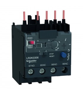 Relé Térmico TeSys LR2K 3P, Rango ajuste: 0,8 - 1,2A, Ref. LR2K0306 SCHNEIDER ELECTRIC Clase 10A