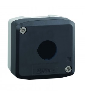Caja gris vacía para pulsador ø 22mm, 1 taladro, Ref. XALD01 SCHNEIDER ELECTRIC