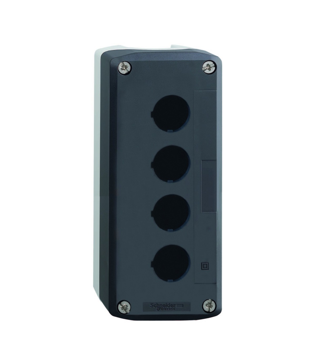 Schneider Electric XALD02 Pulsantiera Vuota 2 Fori In Plastica - Custodia Modulare Per Pulsanti XB5 (IP66, IK08)