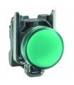 Piloto luminoso LED verde XB4, 230V, 22mm, Ref. XB4BVM3 SCHNEIDER ELECTRIC