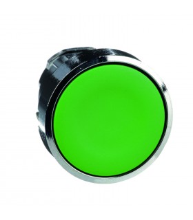 Cabeza Pulsador Rasante Verde No luminoso ø 22mm ZB4, Ref. ZB4BA3 SCHNEIDER ELECTRIC