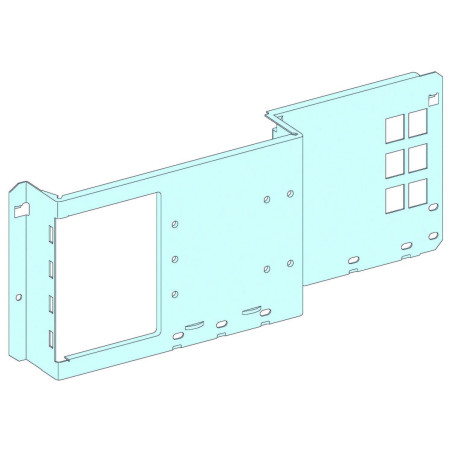 Placa Soporte Armario Horizontal 4 módulos Alto 200 mm, Ref. 03030 SCHNEIDER ELECTRIC Gama Prisma G