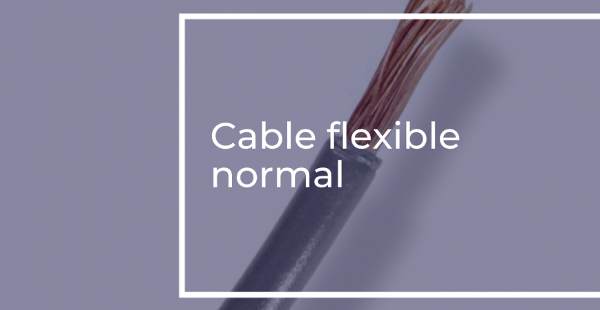 Usos del cable flexible normal